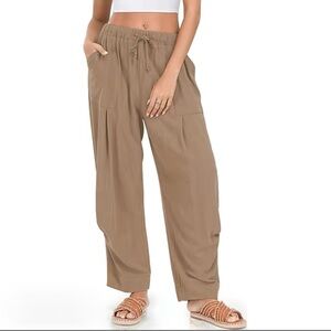 Women's Tan Drawstring Pants